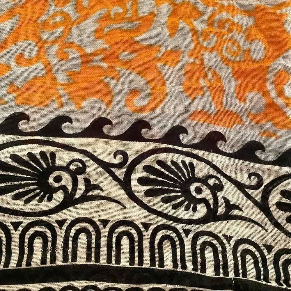 - Nordstrom Brazen Wrap Scarf - 26 x 66 gray orange